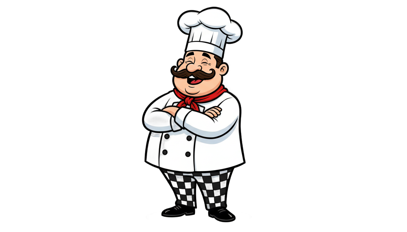chef cartoon logo png PNG transparent background