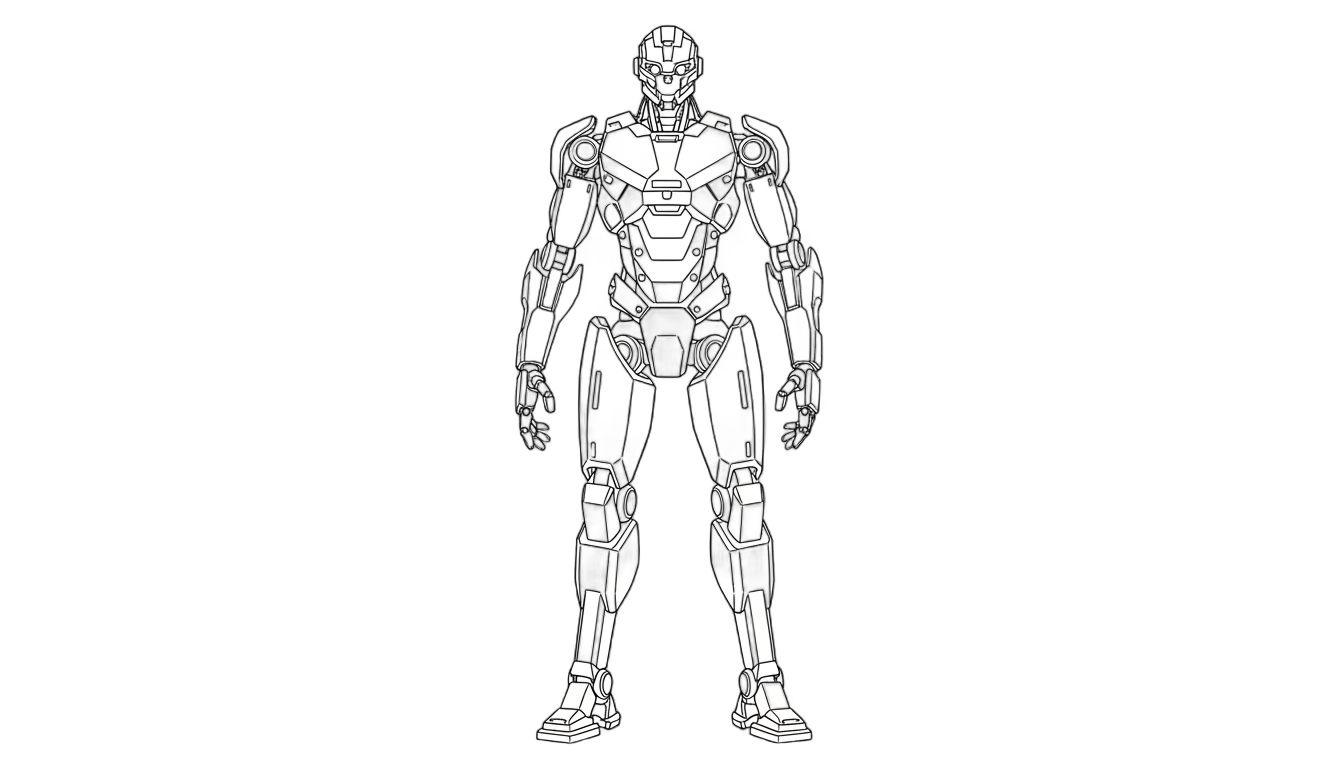 robot silhouette png PNG transparent background