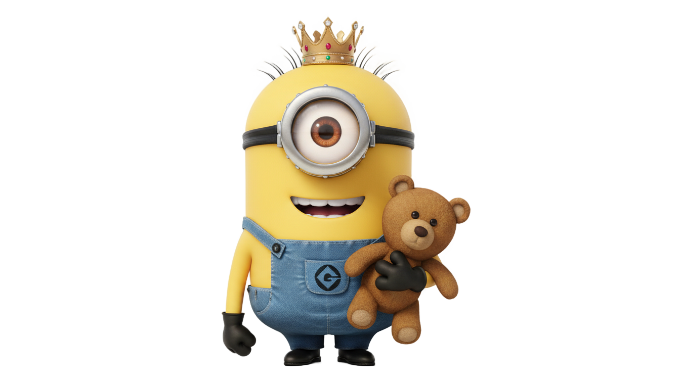 king bob minion png PNG transparent background
