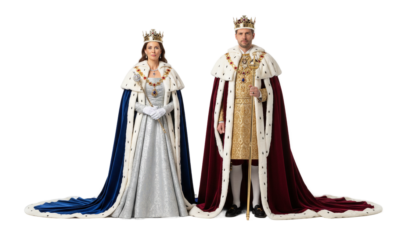 king and queen png PNG transparent background