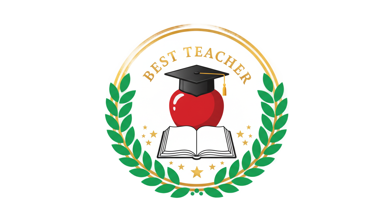 best teacher logo png PNG transparent background