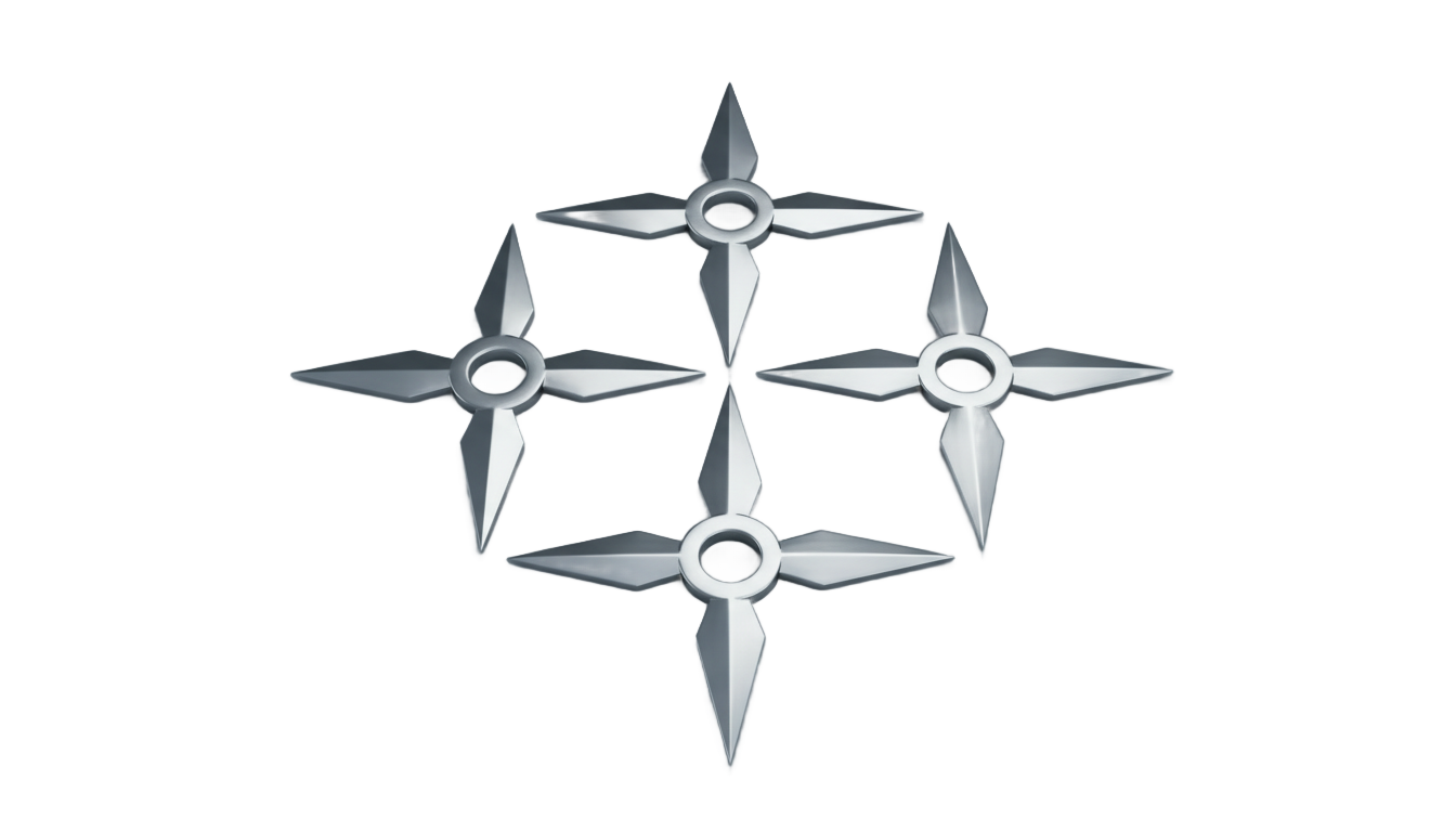 ninja stars png PNG transparent background