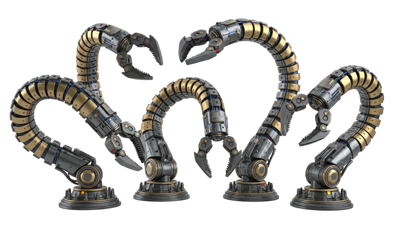 doctor octopus tentacles png PNG transparent background