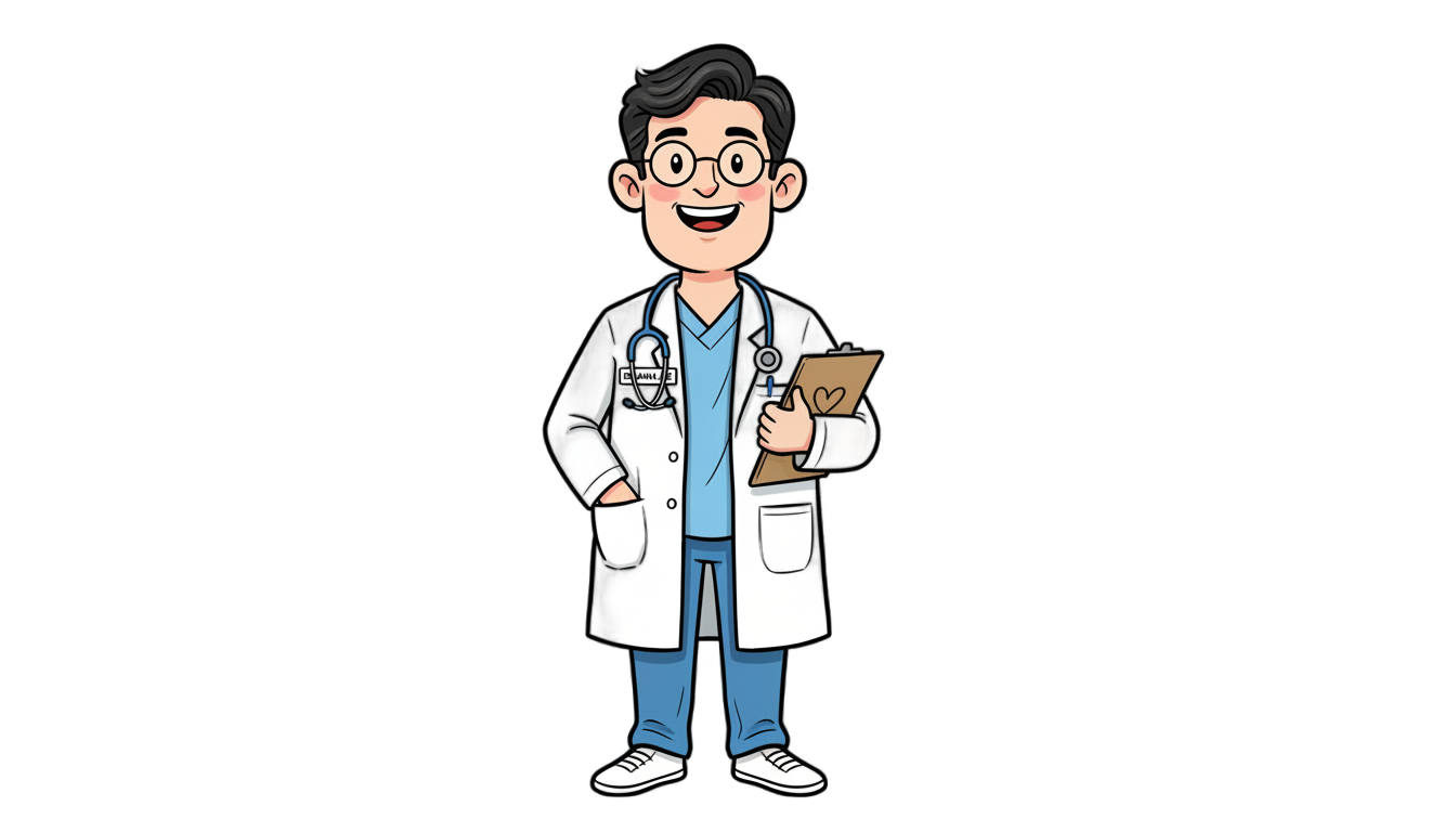 doctor cartoon png PNG transparent background