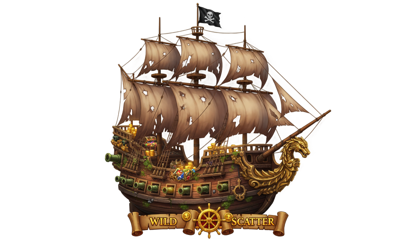 pirate ship slot png PNG transparent background