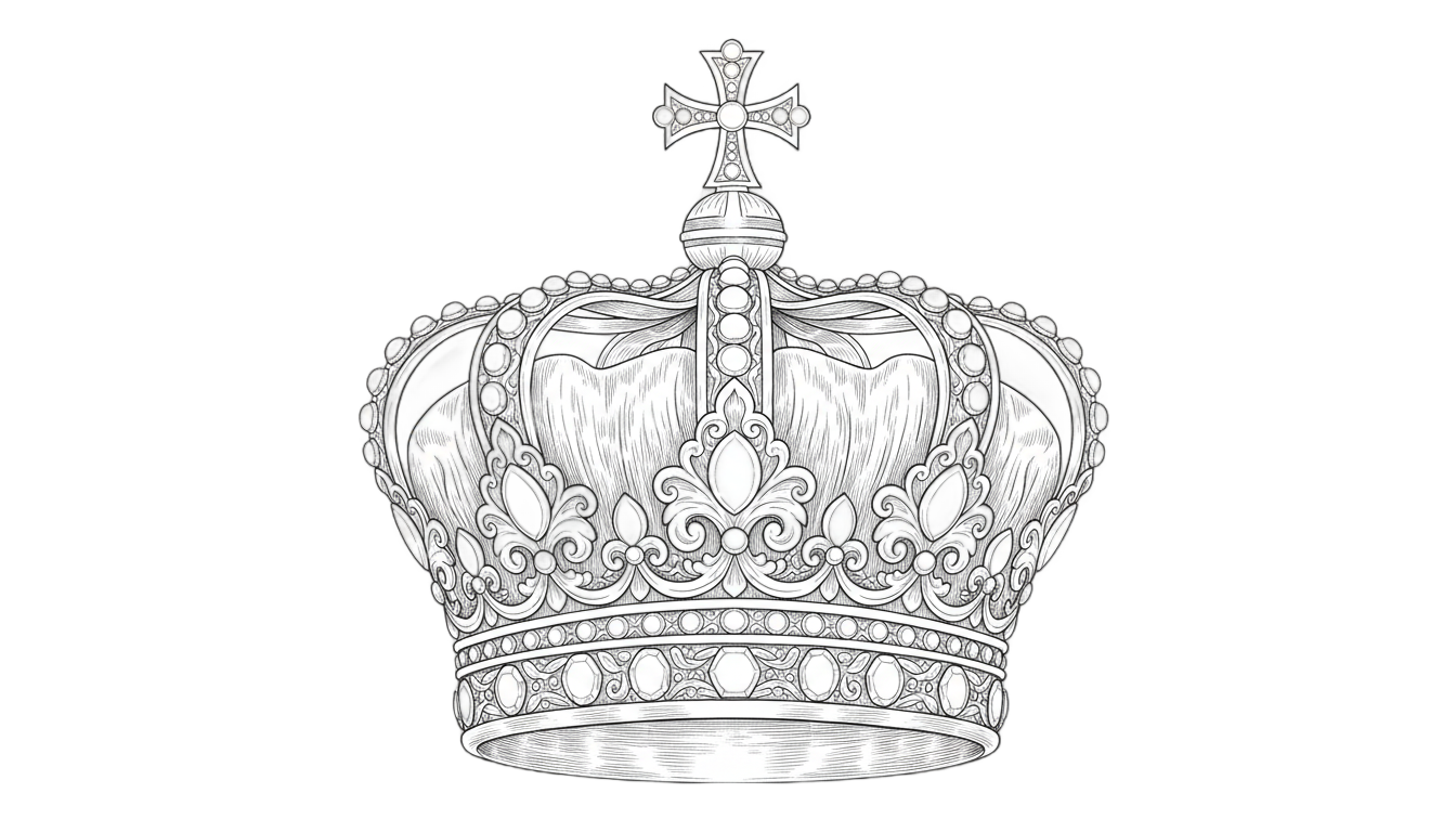 queen crown png black and white PNG transparent background