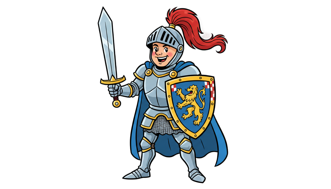 knight cartoon png PNG transparent background