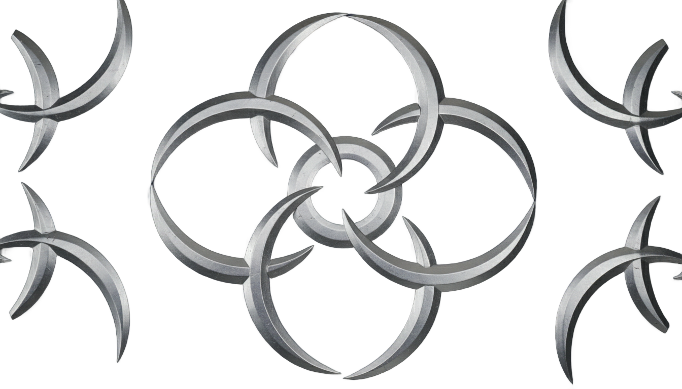 moon knight crescent darts png PNG transparent background