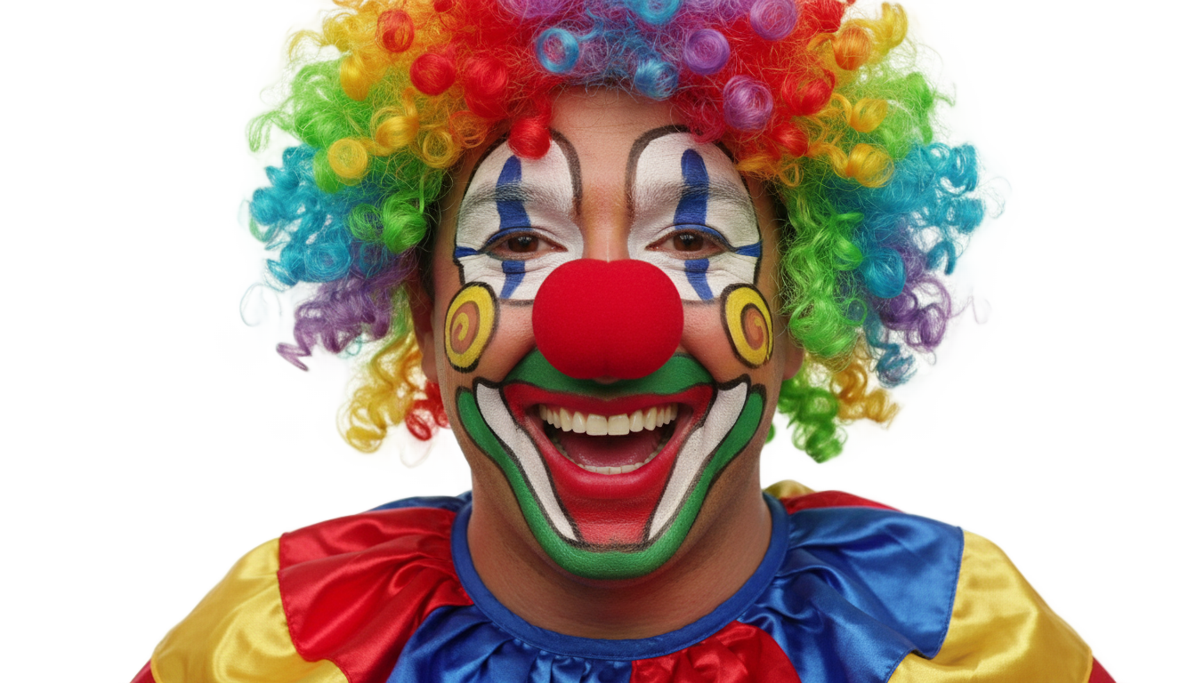 clown sticker png PNG transparent background