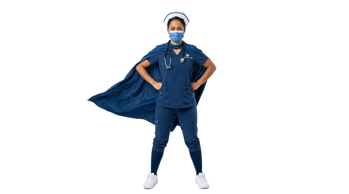 nurse superhero png PNG transparent background