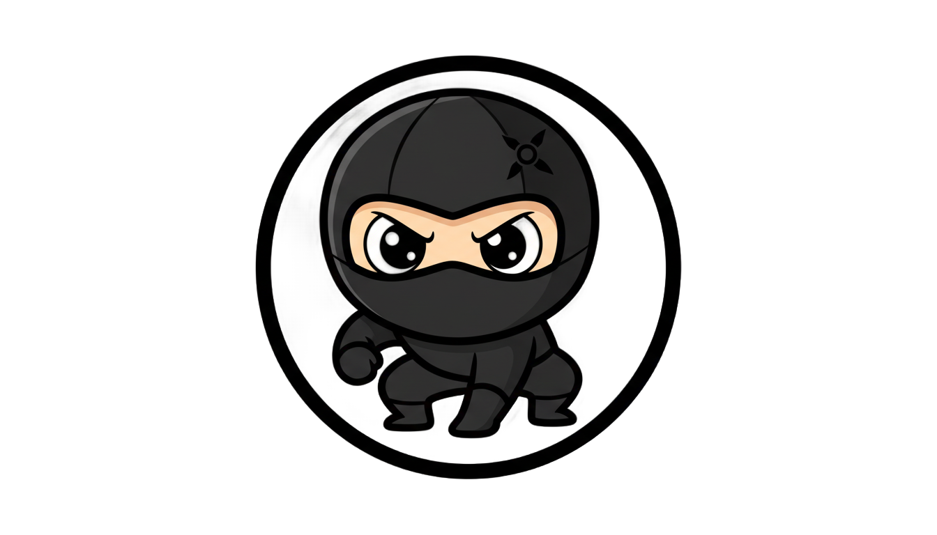 black ninja emoji png PNG transparent background