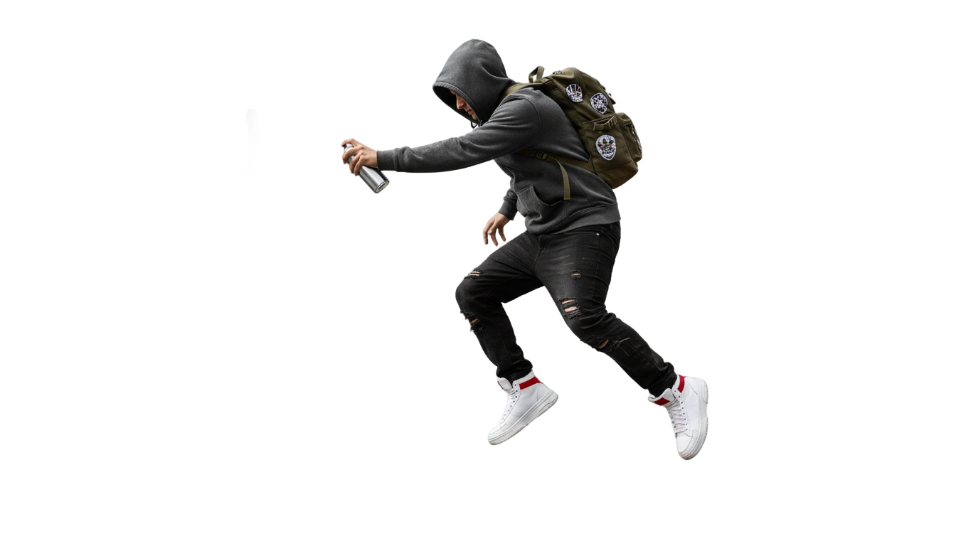 graffiti artist png PNG transparent background