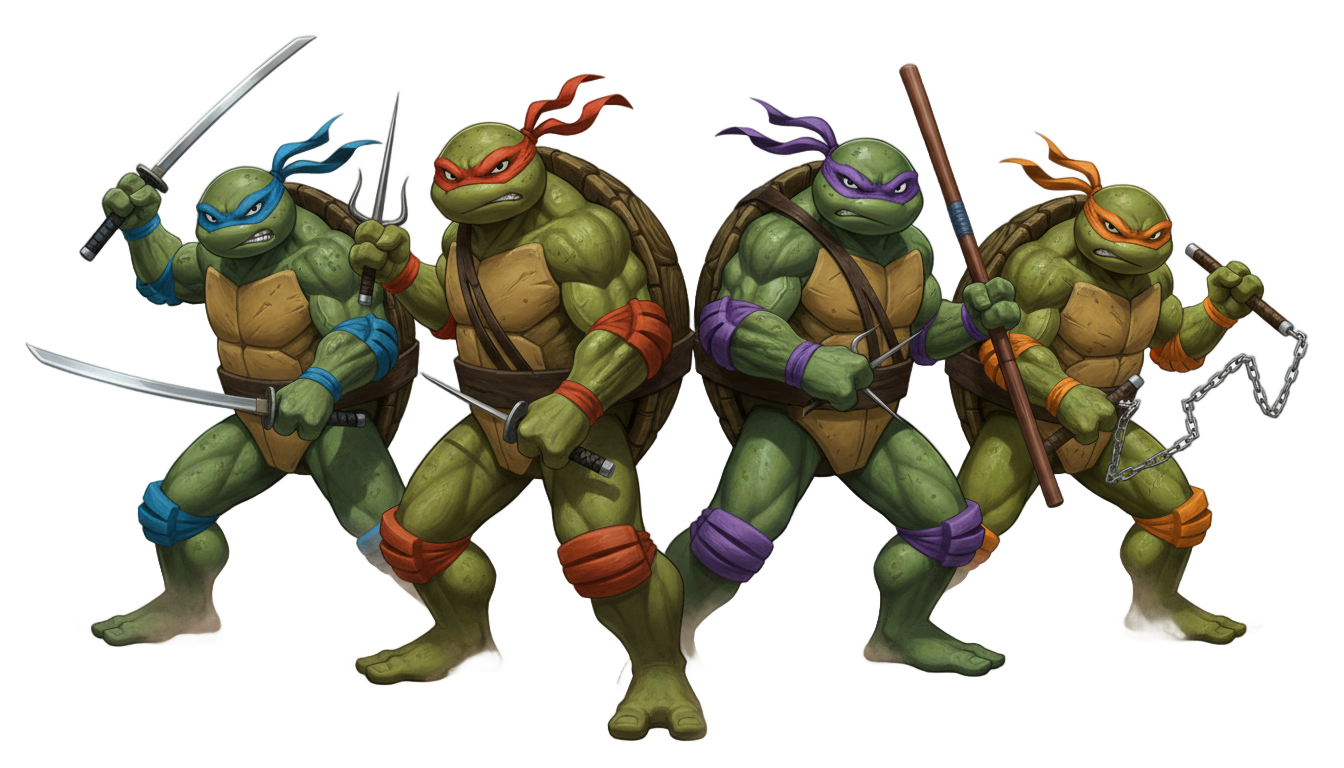 logo tortugas ninja png PNG transparent background