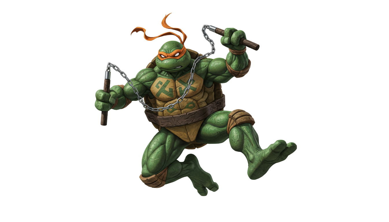 tartaruga ninja png PNG transparent background