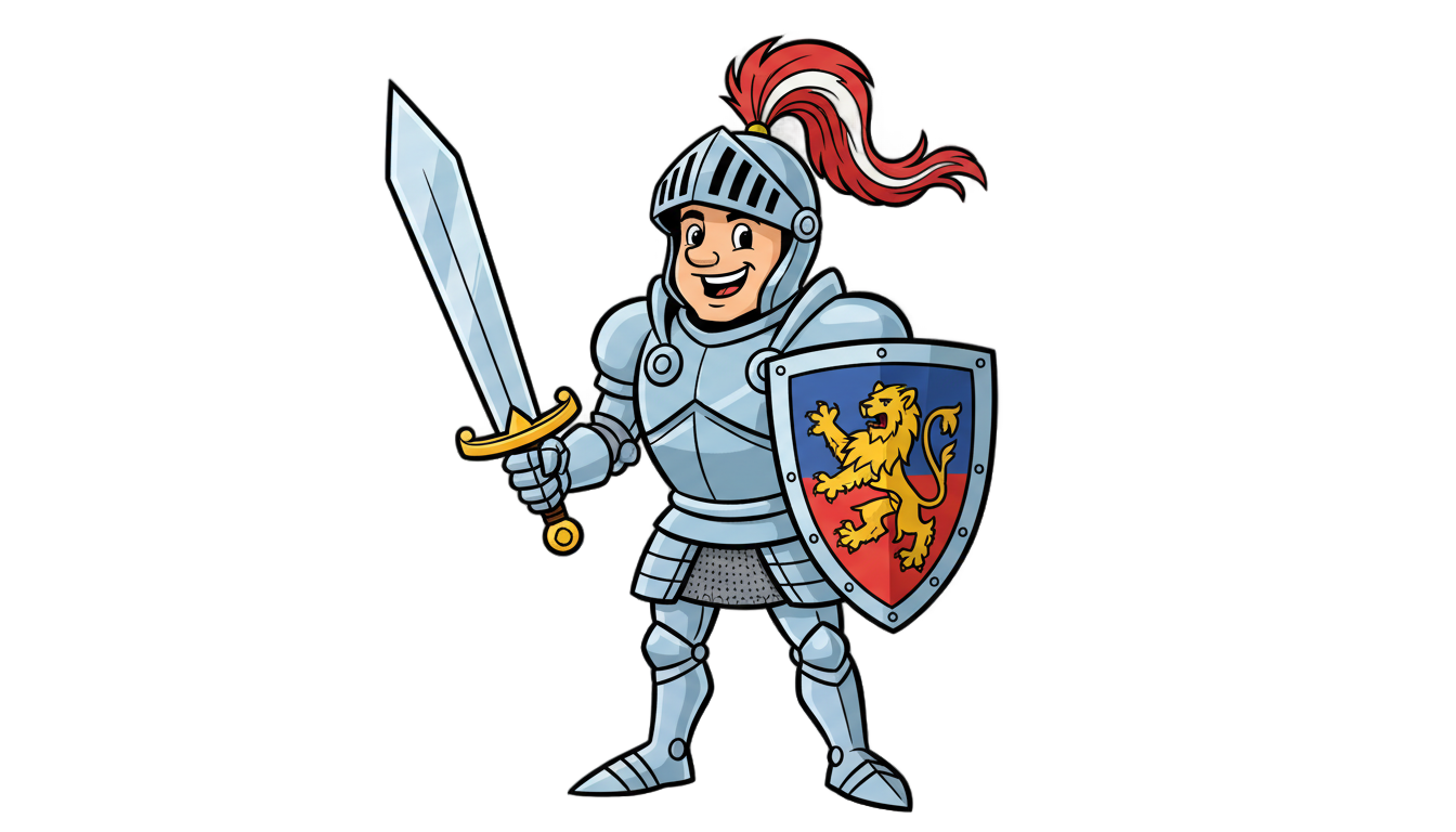 knight cartoon png PNG transparent background