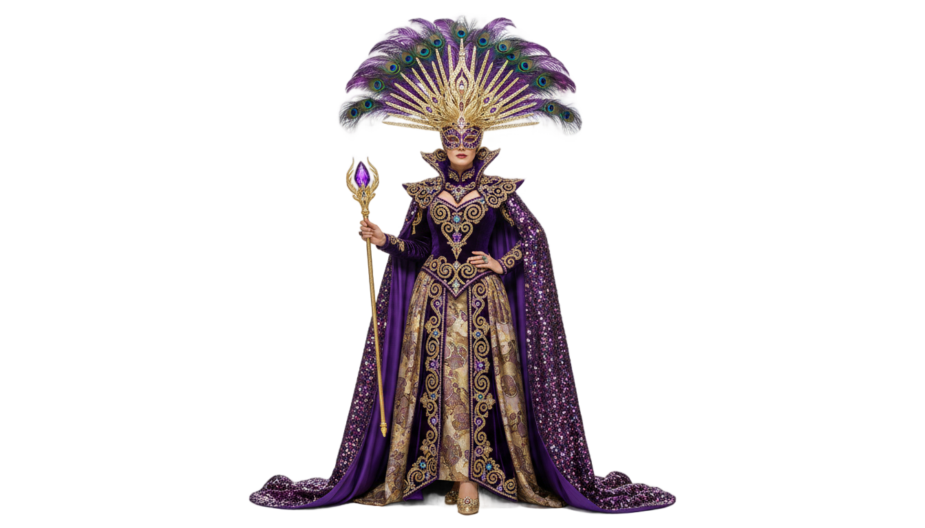 mardi gras queen png PNG transparent background