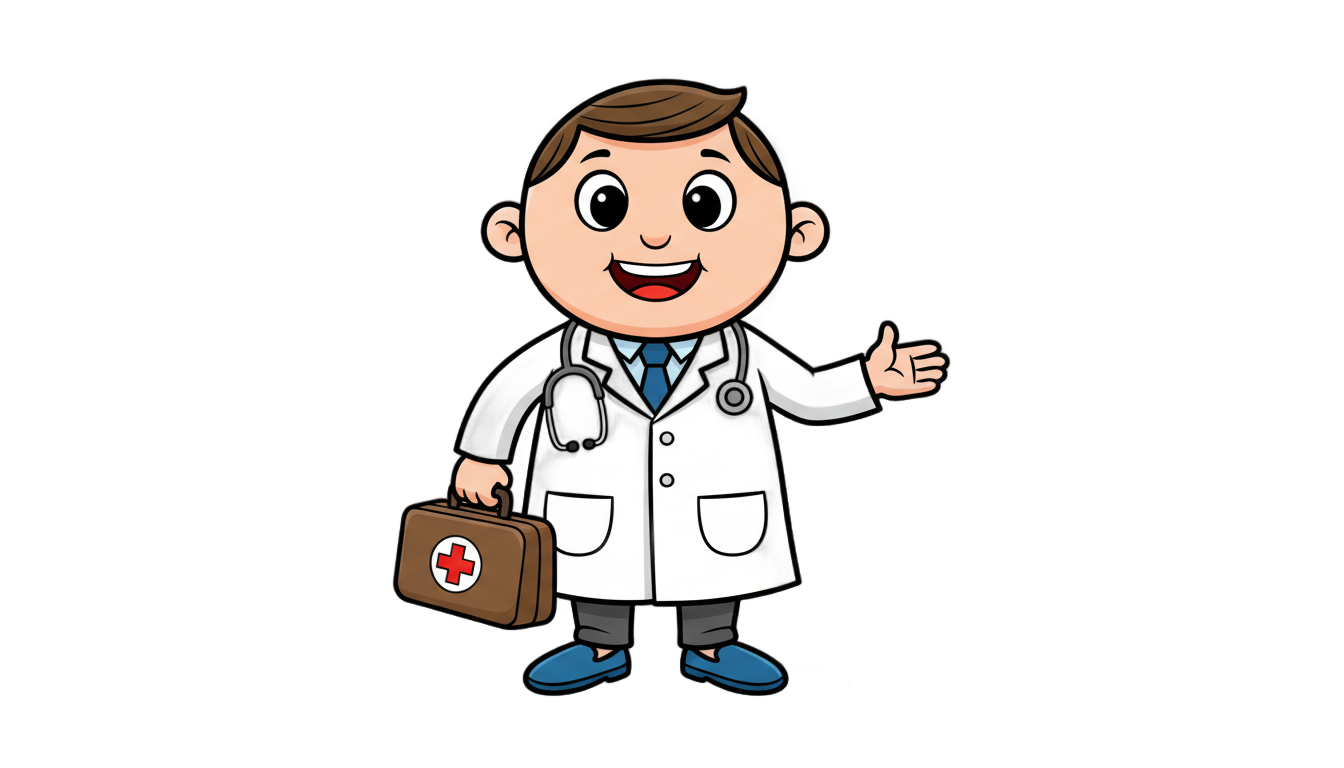 doctor sticker png PNG transparent background