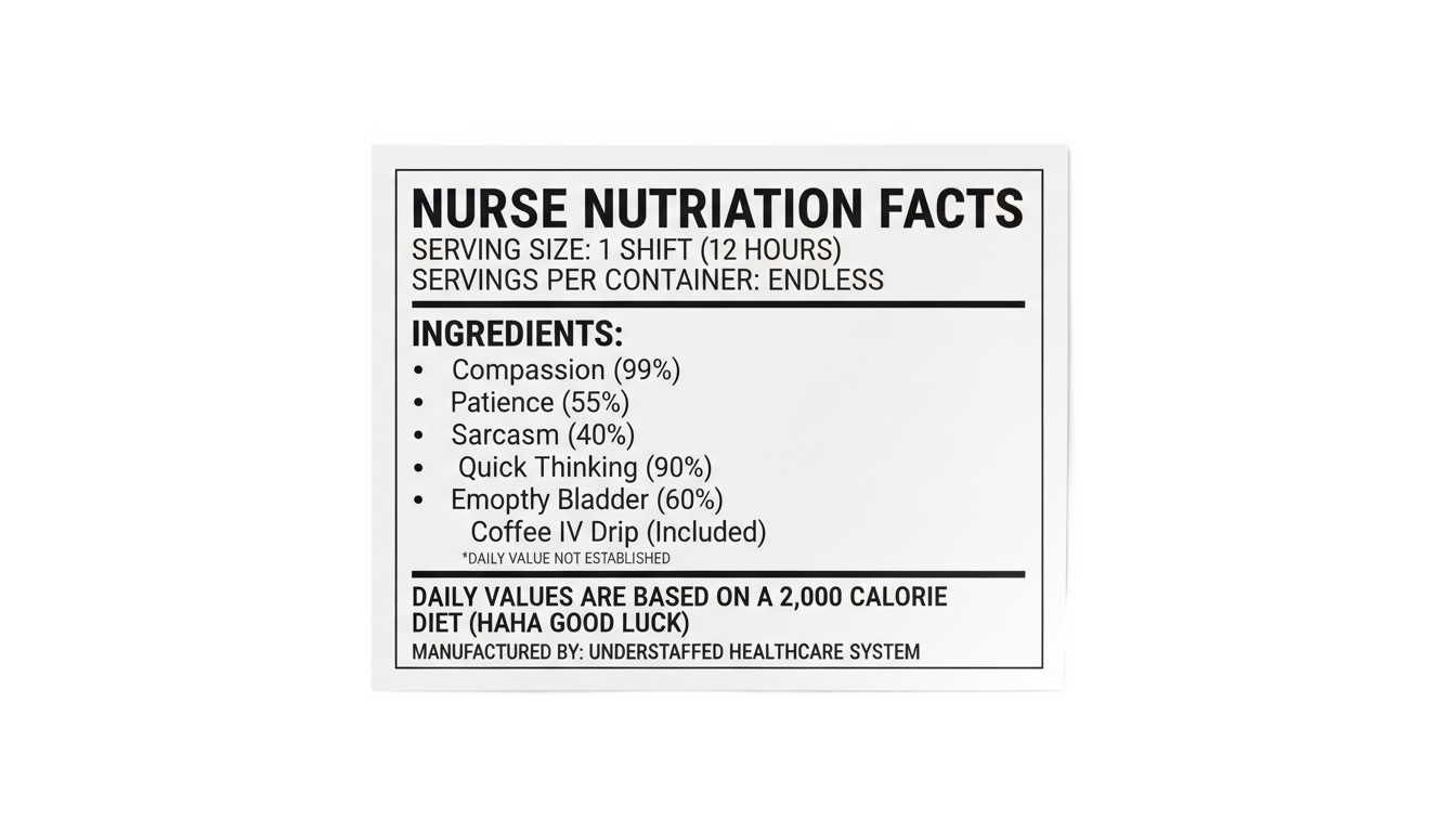 nurse nutrition facts png PNG transparent background