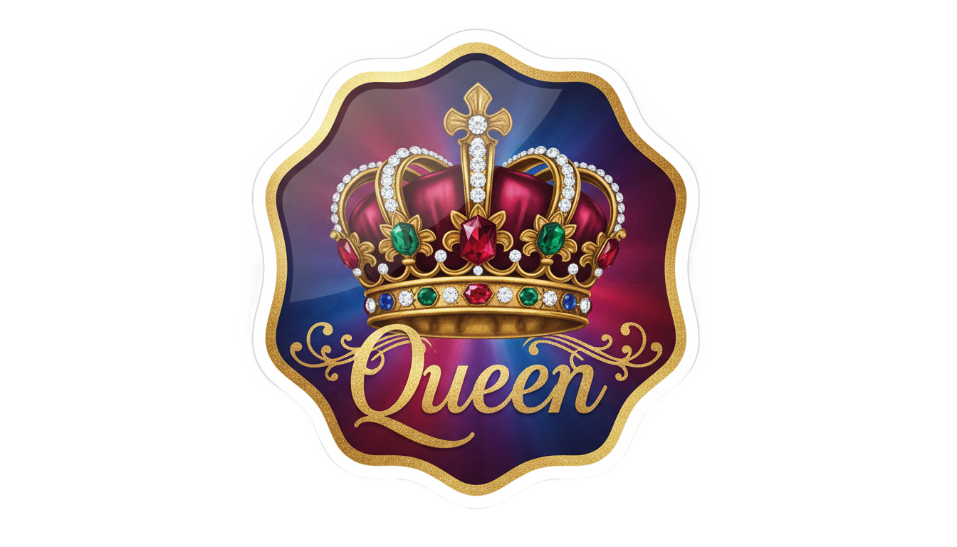 queen sticker png PNG transparent background