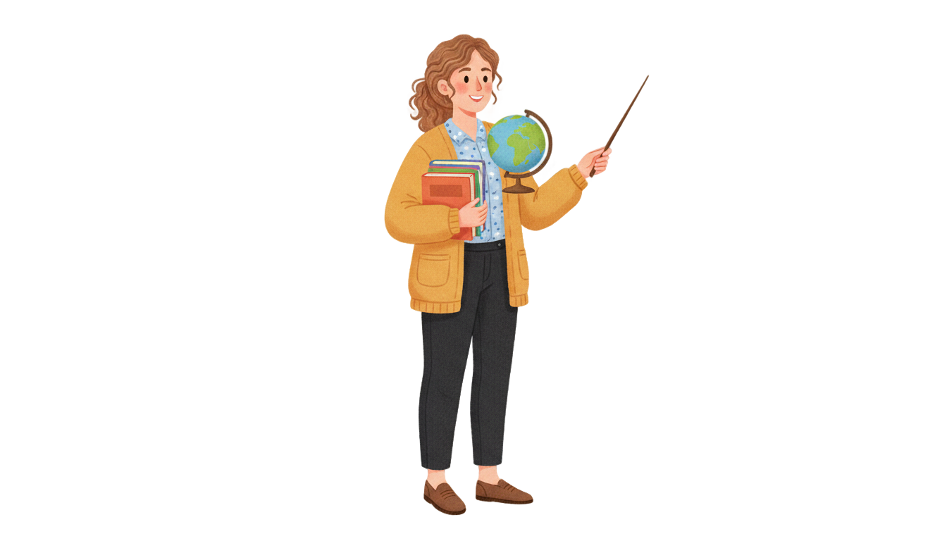 teacher of little things png PNG transparent background
