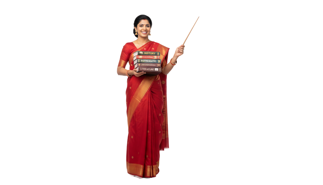 indian teacher png PNG transparent background
