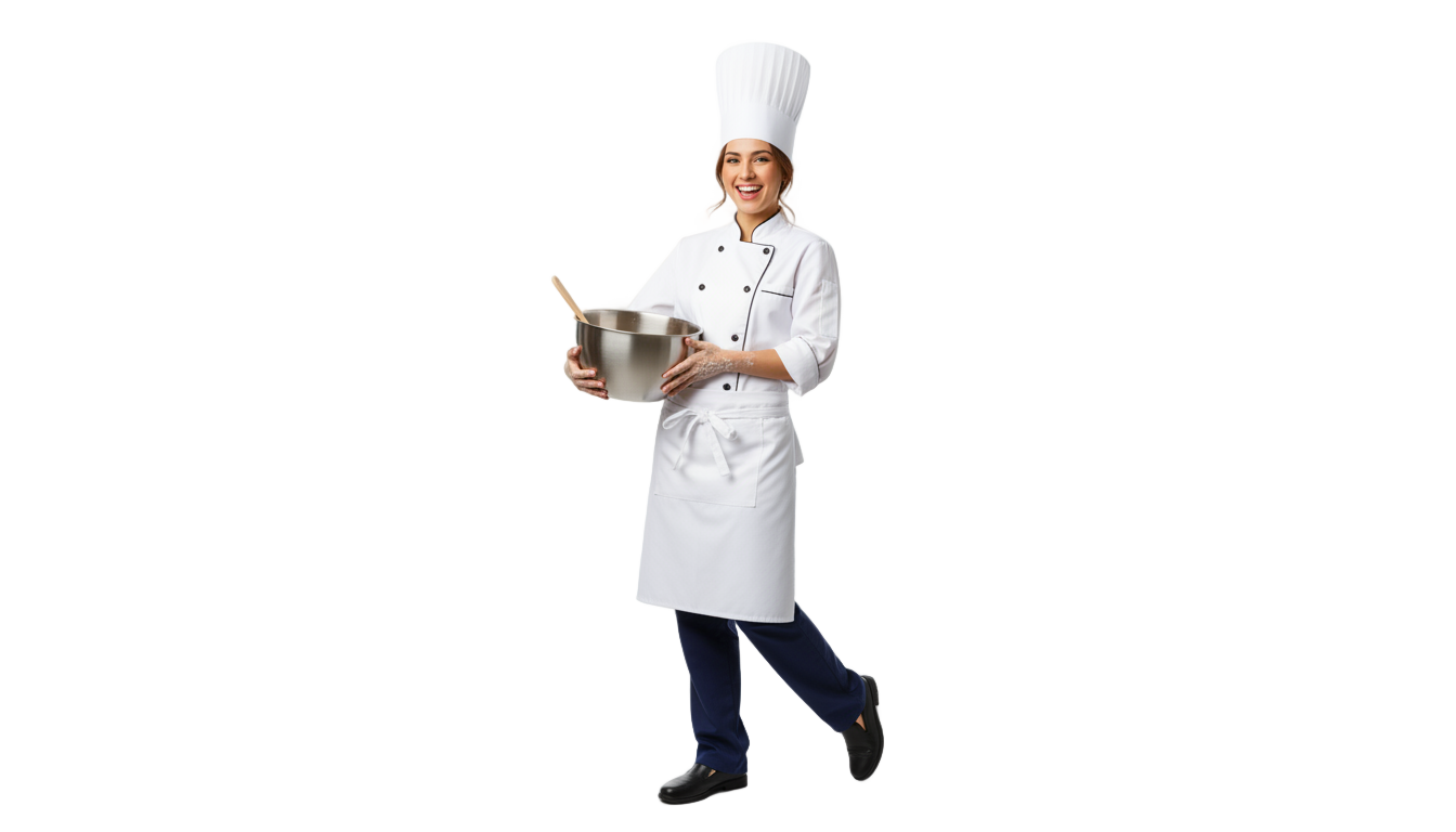 cartoon female chef png PNG transparent background