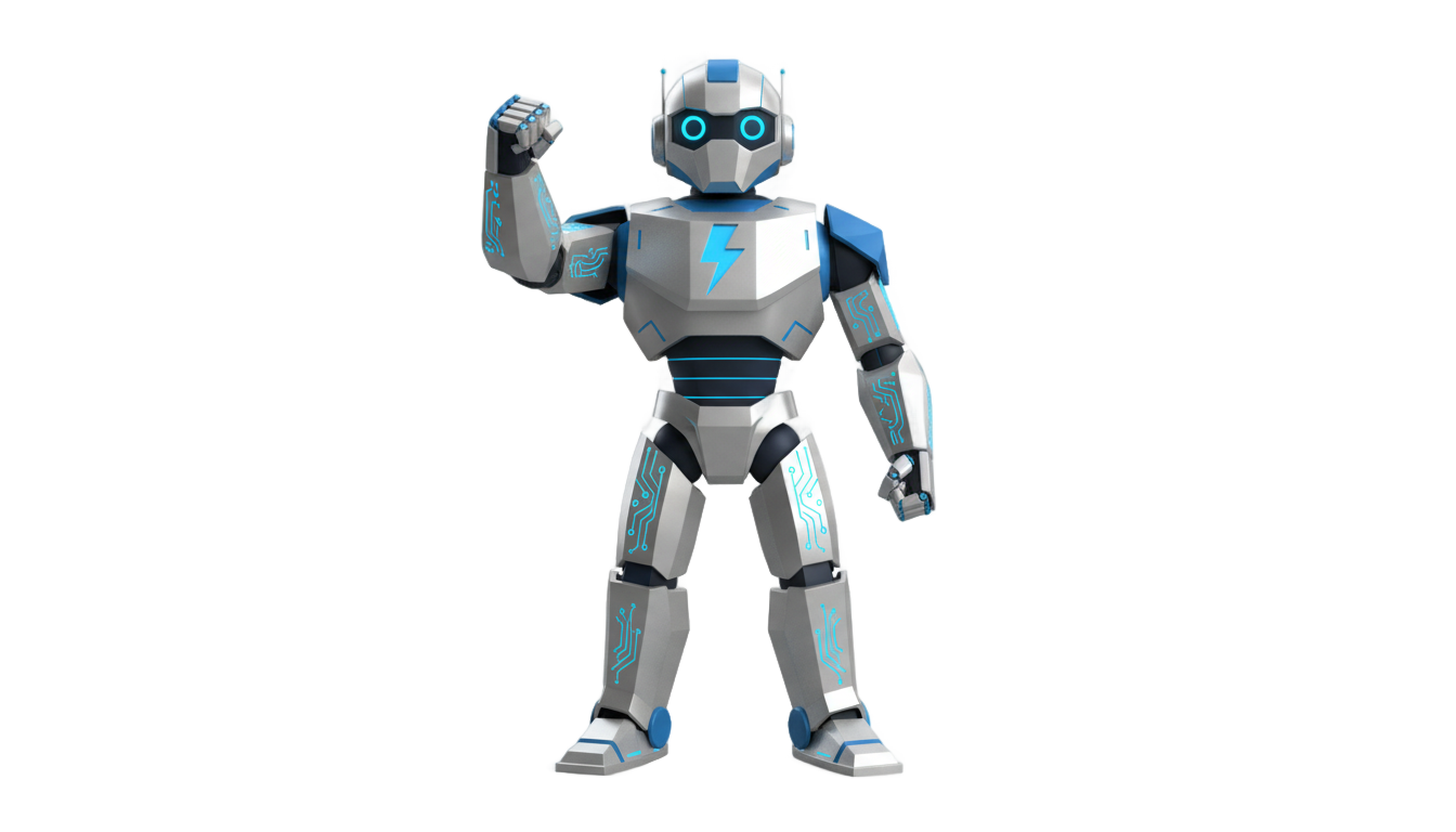 logo robot smart power png PNG transparent background
