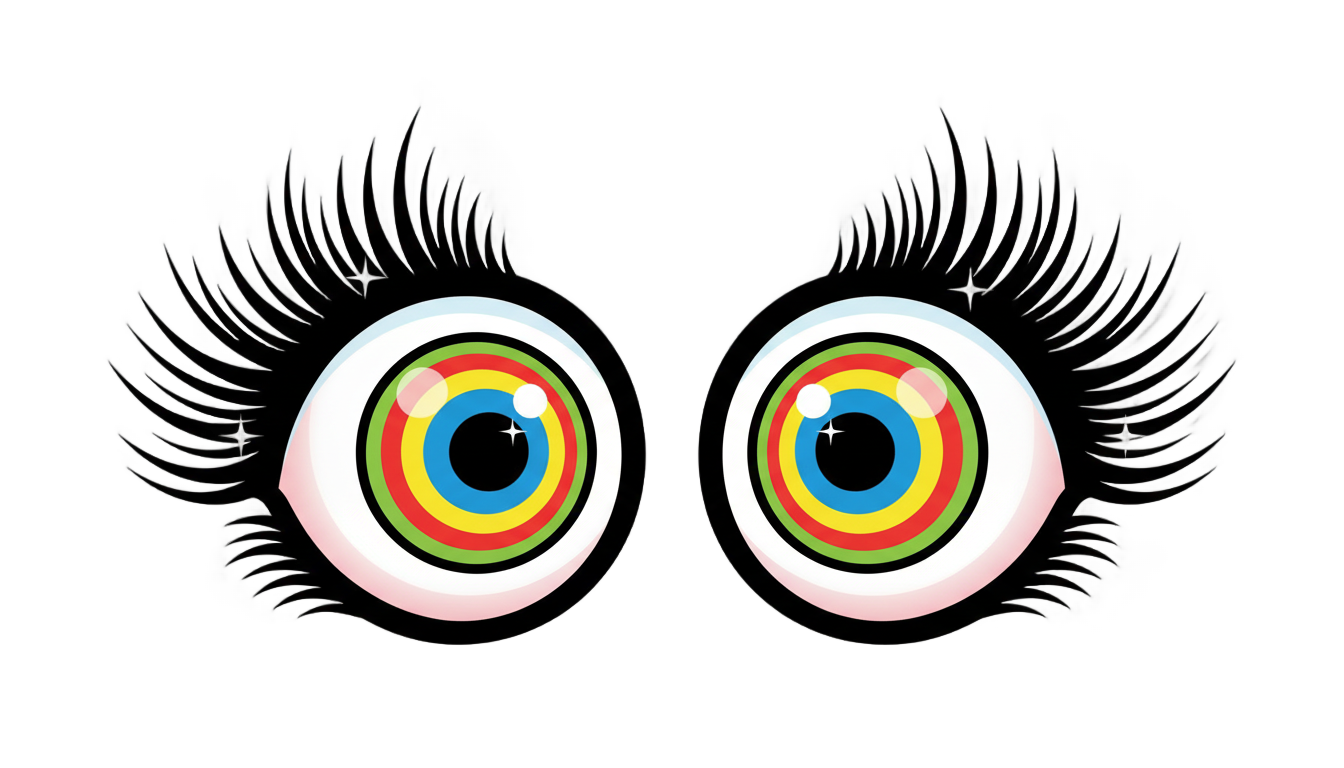 clown eyes png PNG transparent background