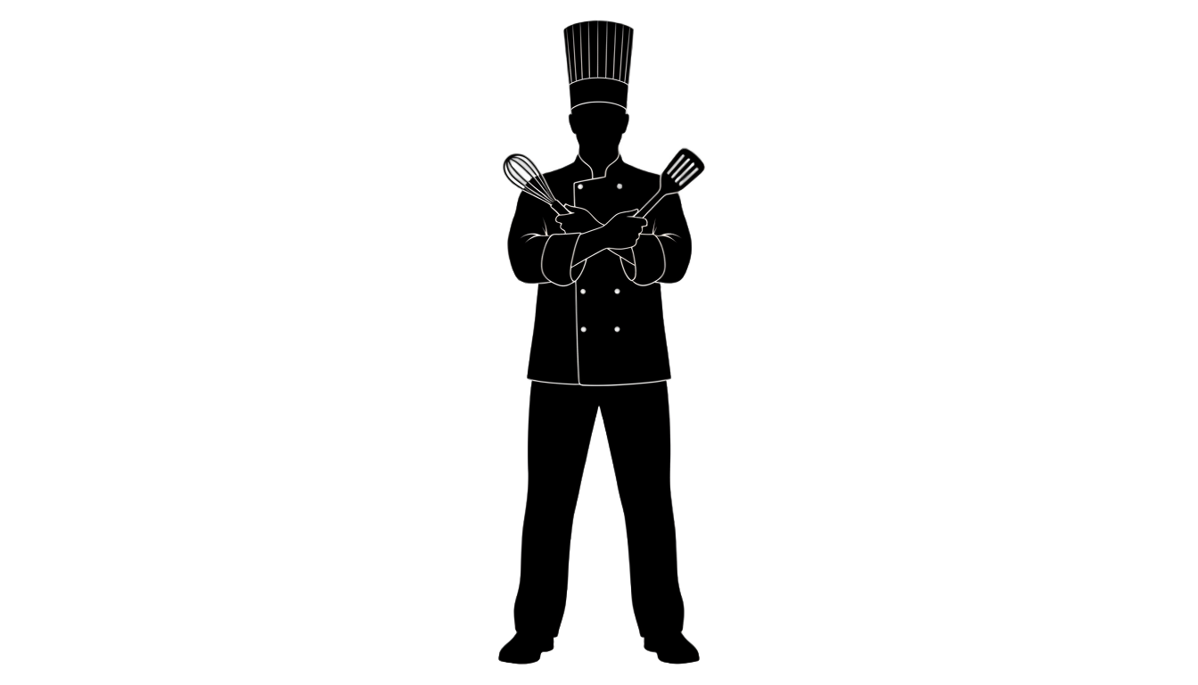 silueta de chef png PNG transparent background