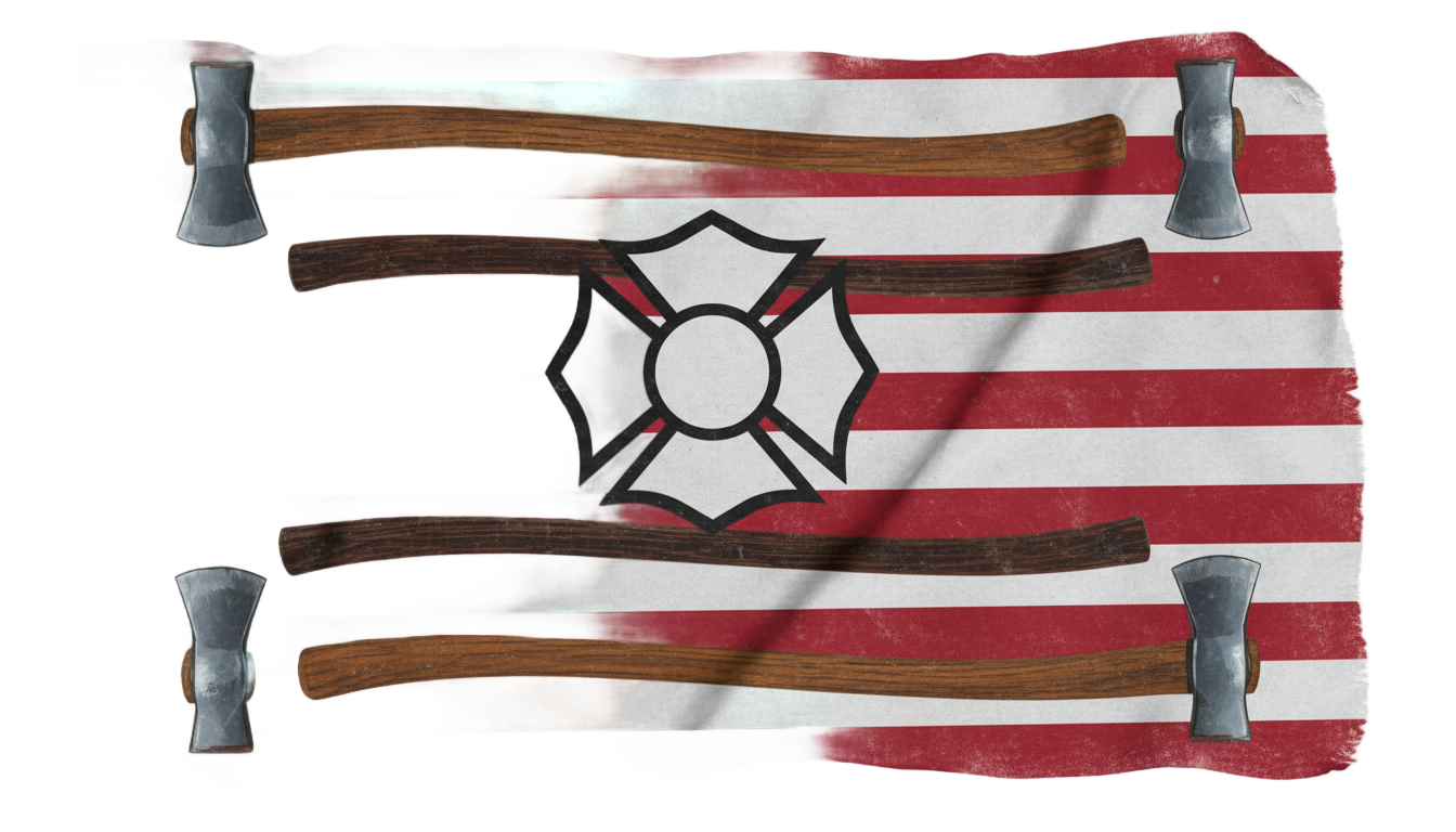 firefighter flag png PNG transparent background
