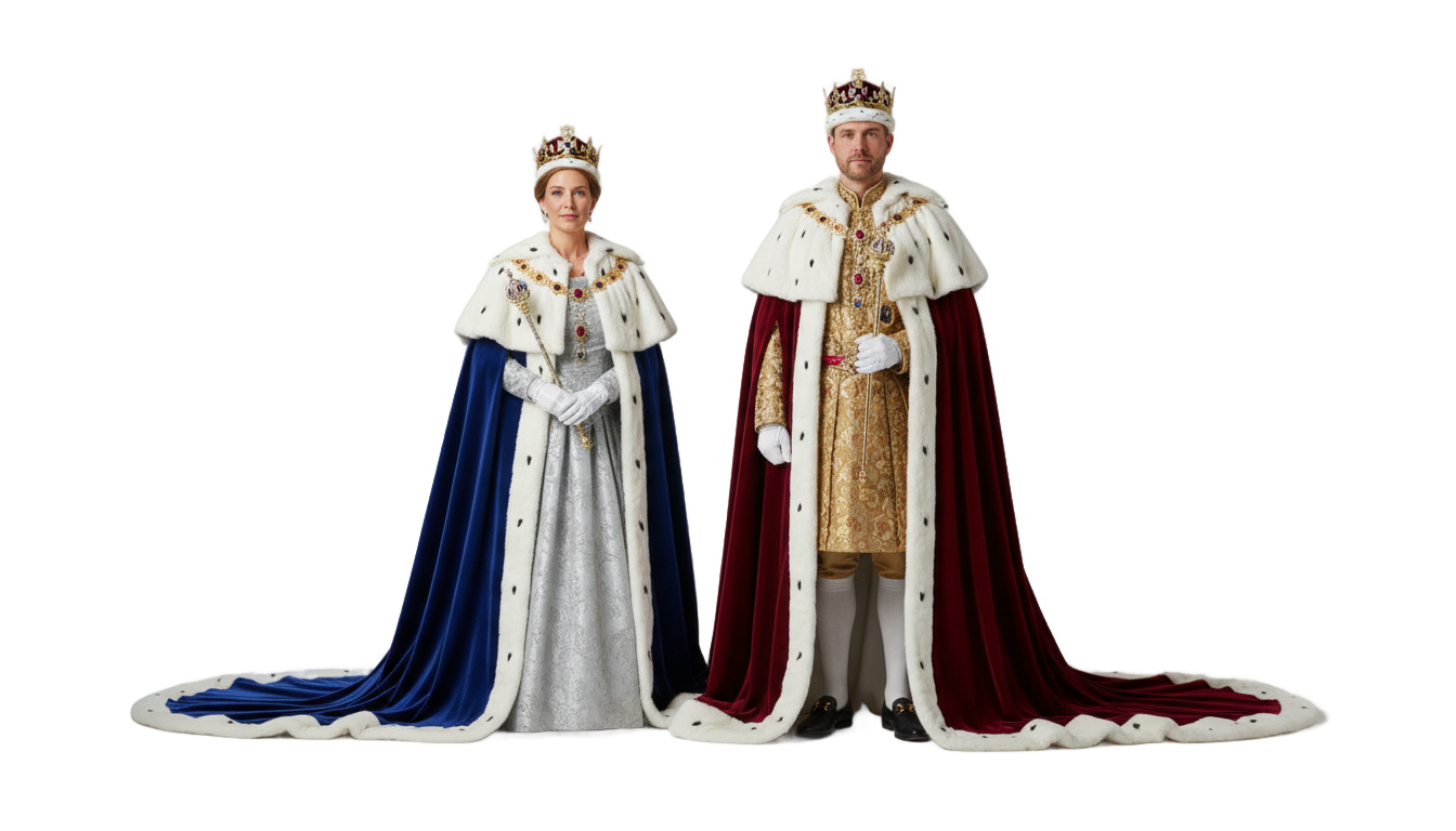 king and queen png PNG transparent background