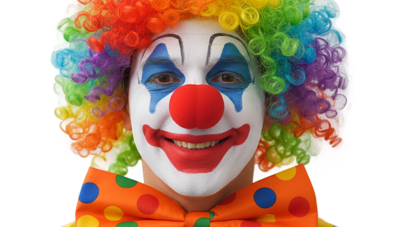 clown face png PNG transparent background
