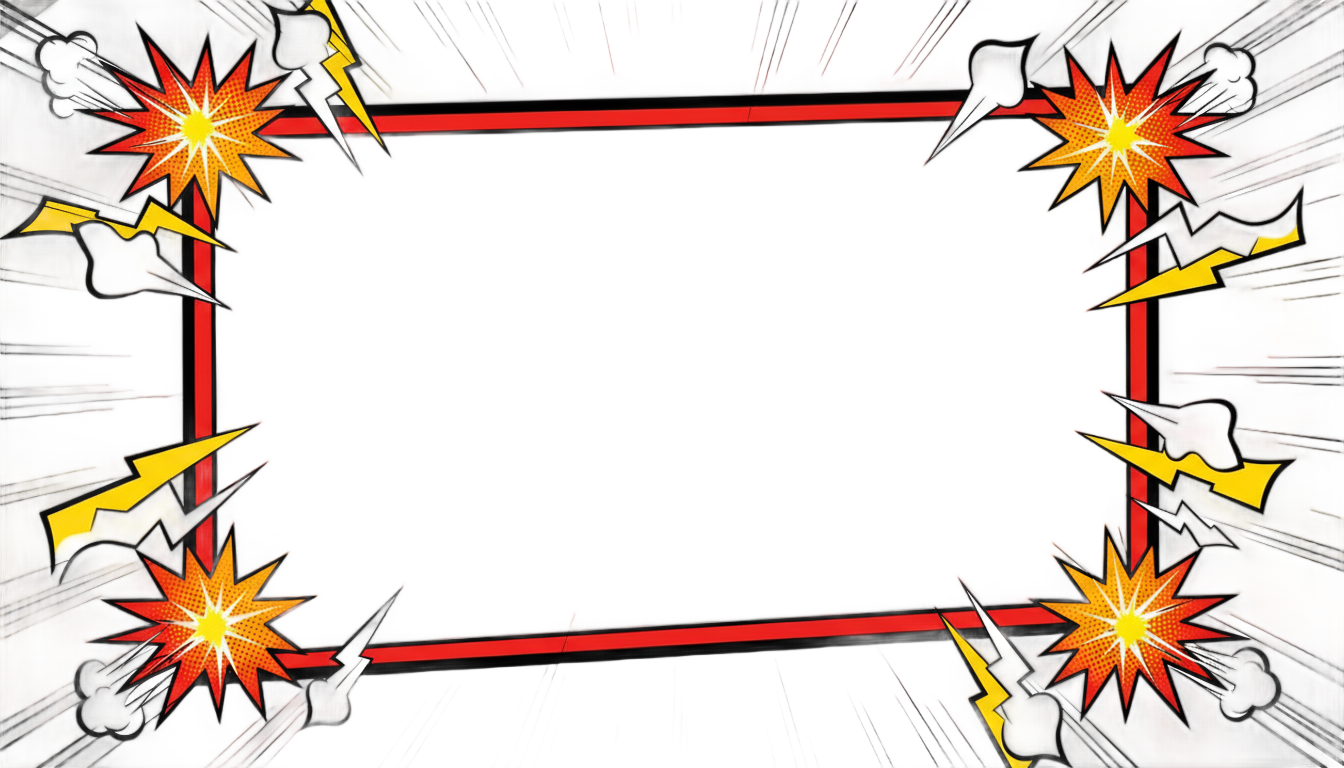 superhero frame png PNG transparent background