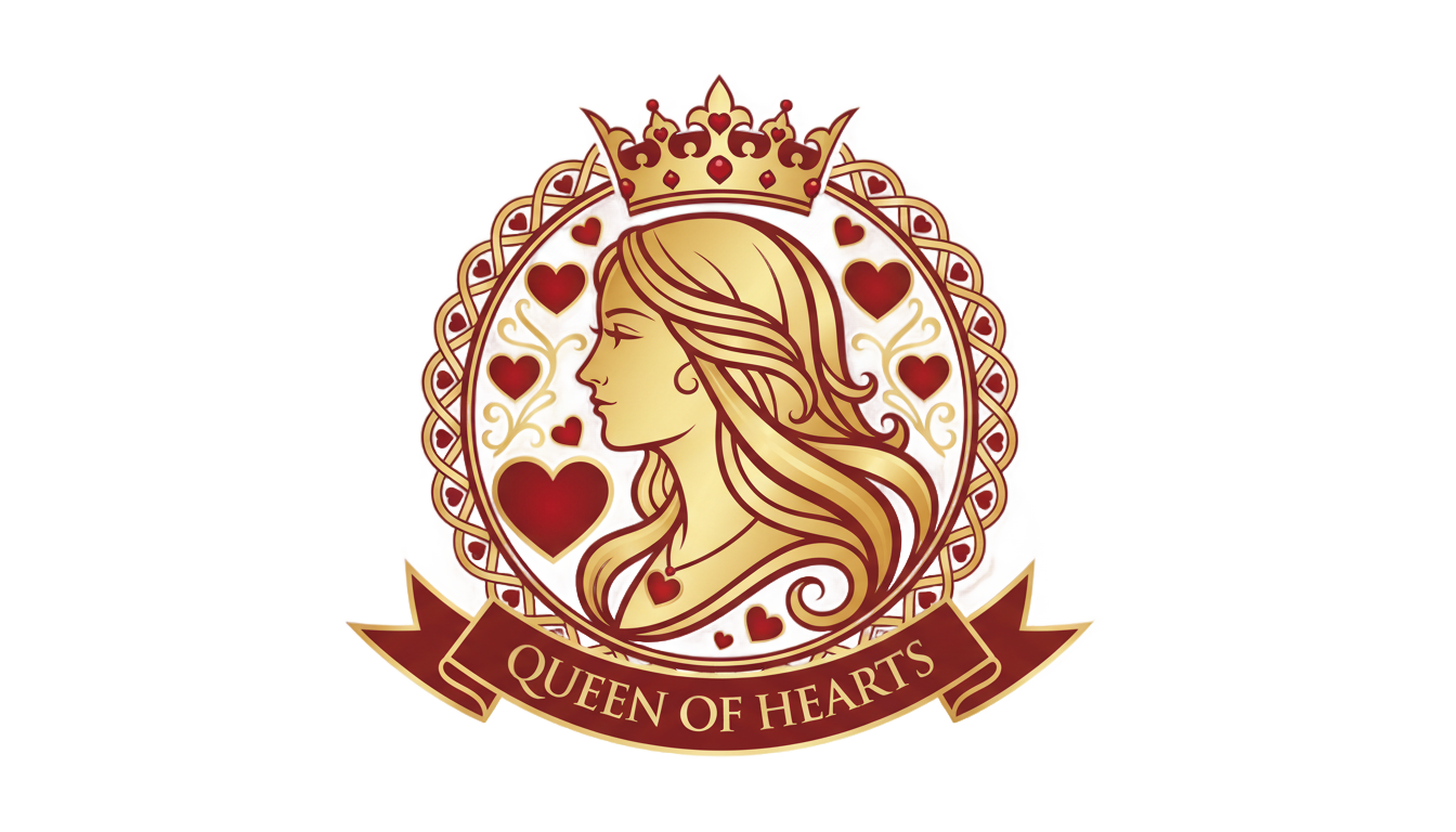 queen of hearts logo png PNG transparent background