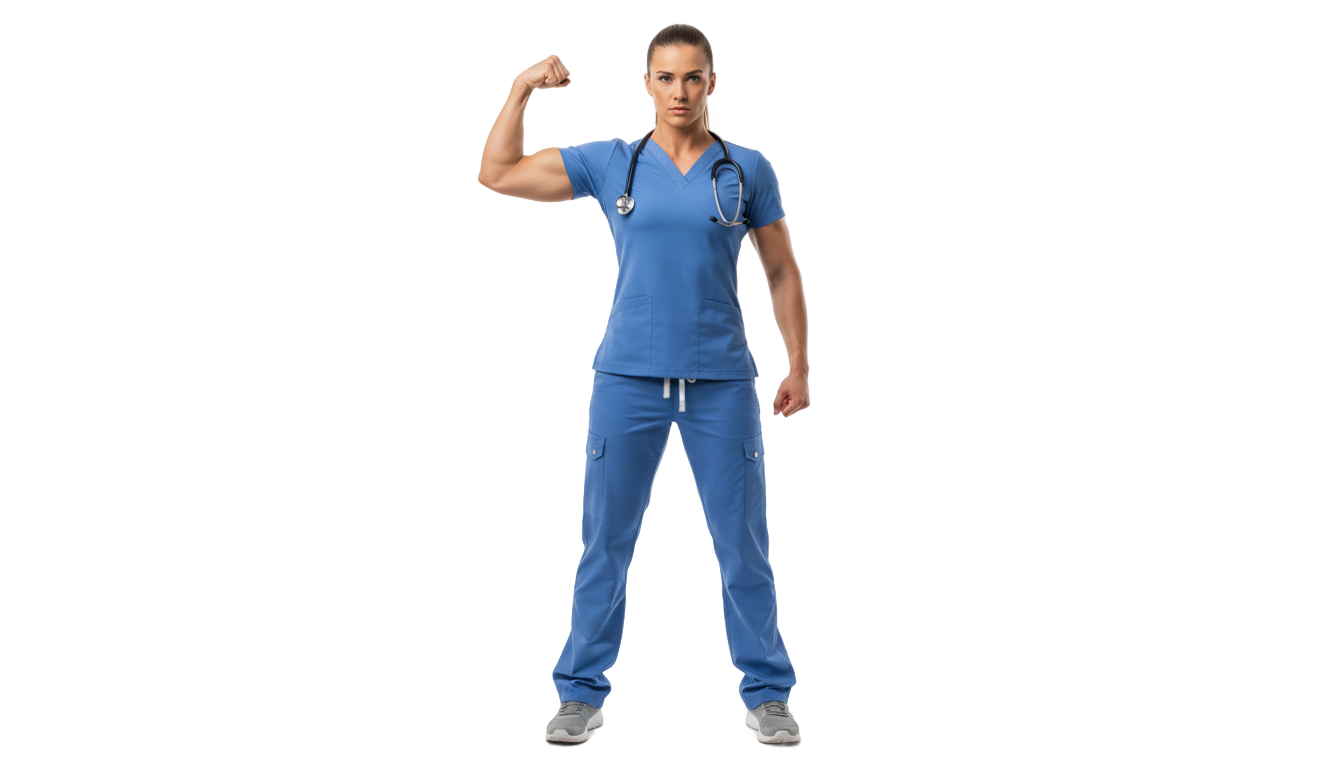strong nurse png PNG transparent background