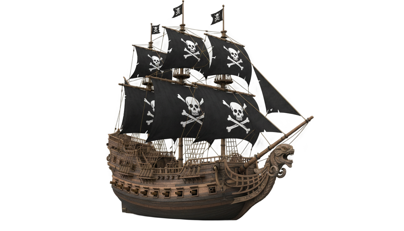 pirate boat png PNG transparent background