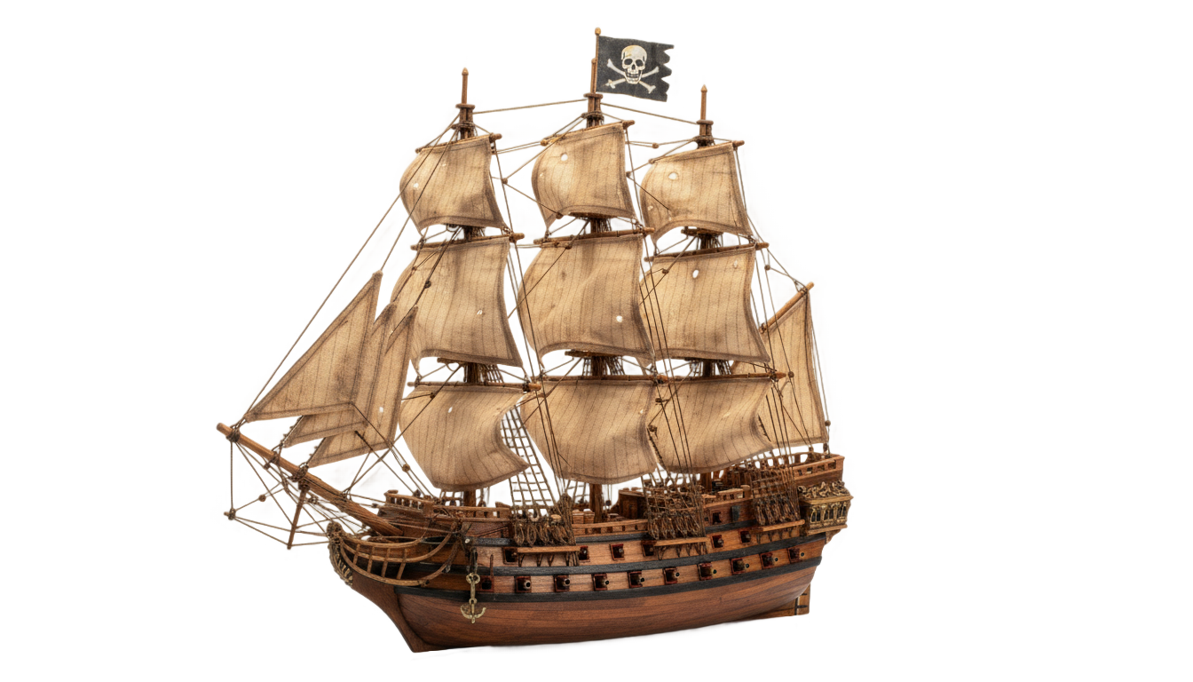 pirate ship drawing png PNG transparent background