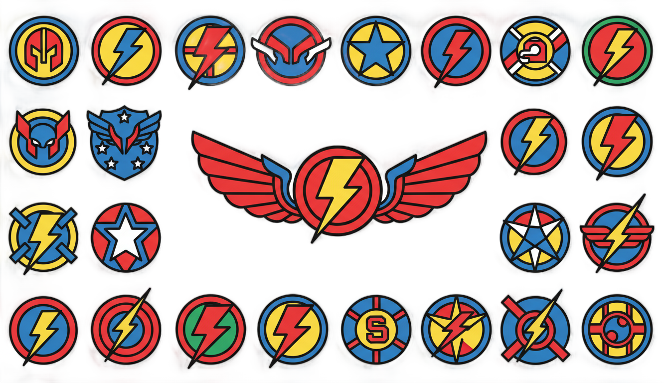 superhero symbols png PNG transparent background