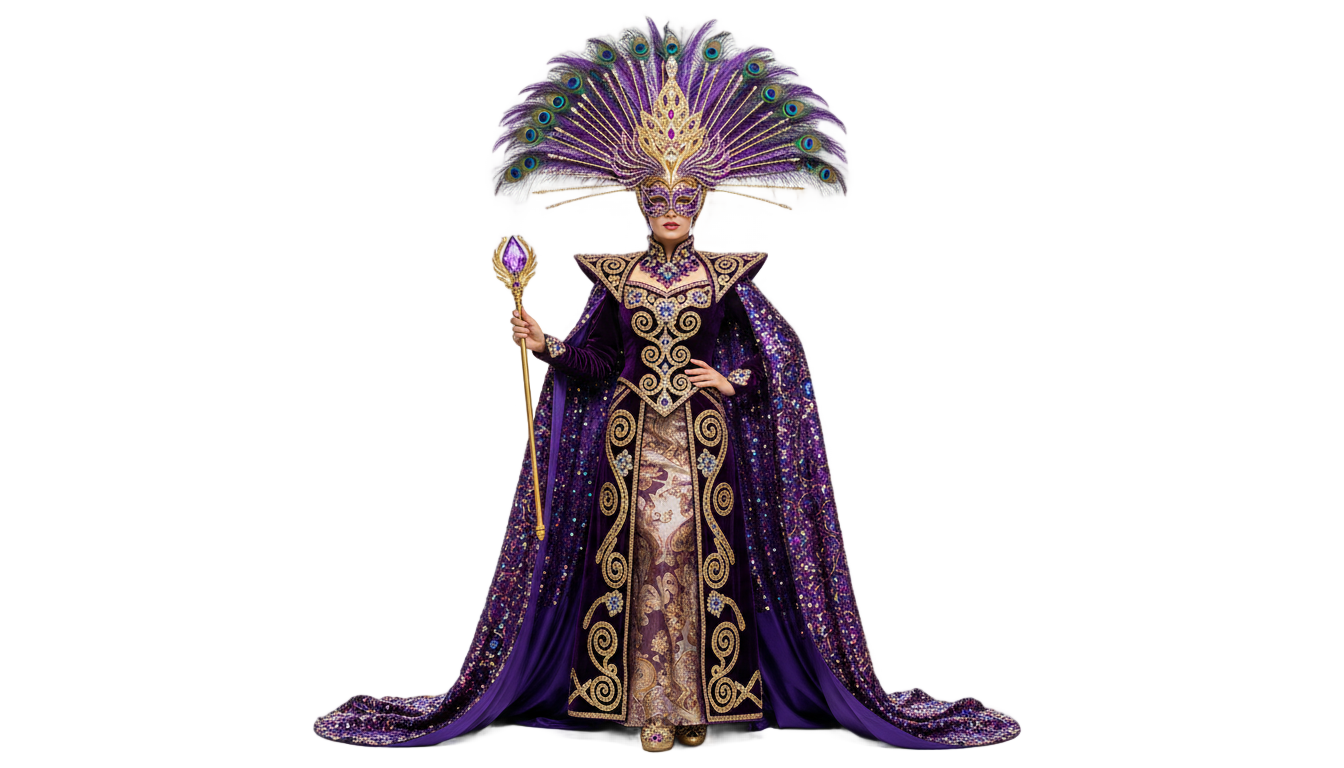mardi gras queen png PNG transparent background