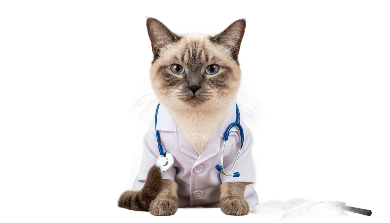 cat doctor png PNG transparent background