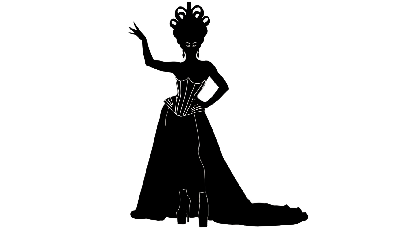 drag queen silhouette png PNG transparent background