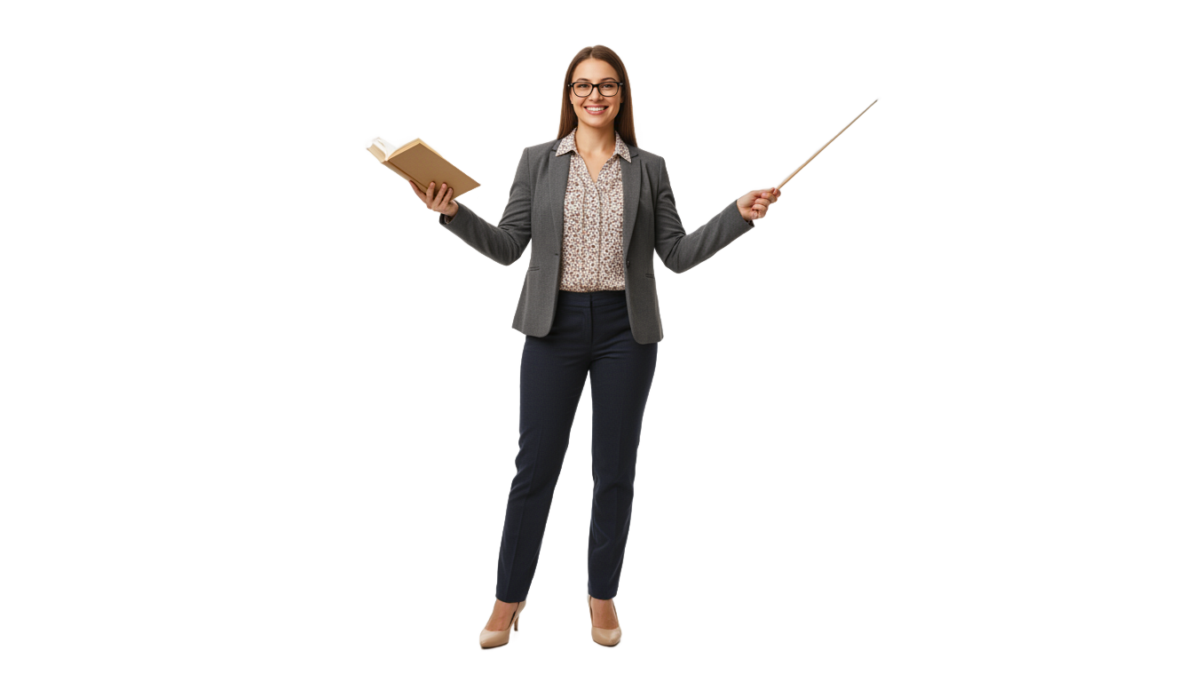 teacher woman png PNG transparent background