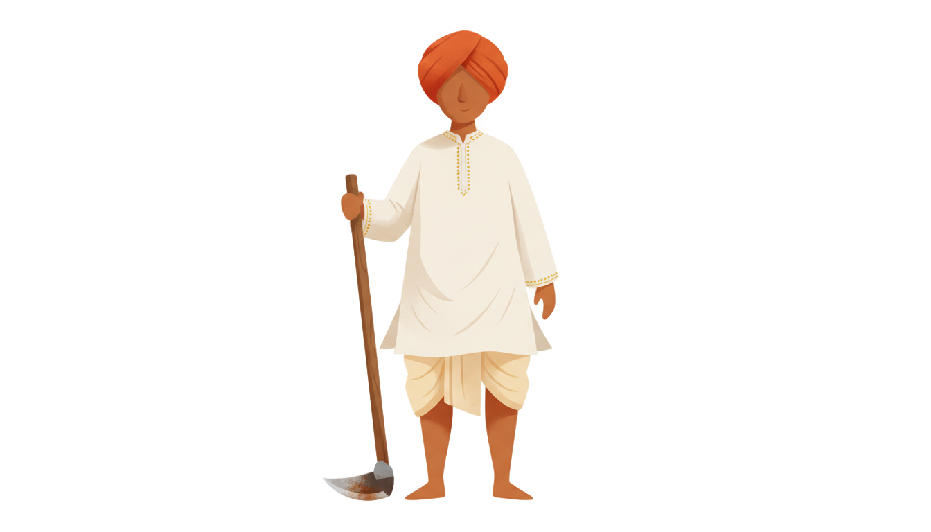 indian farmer icon png PNG transparent background
