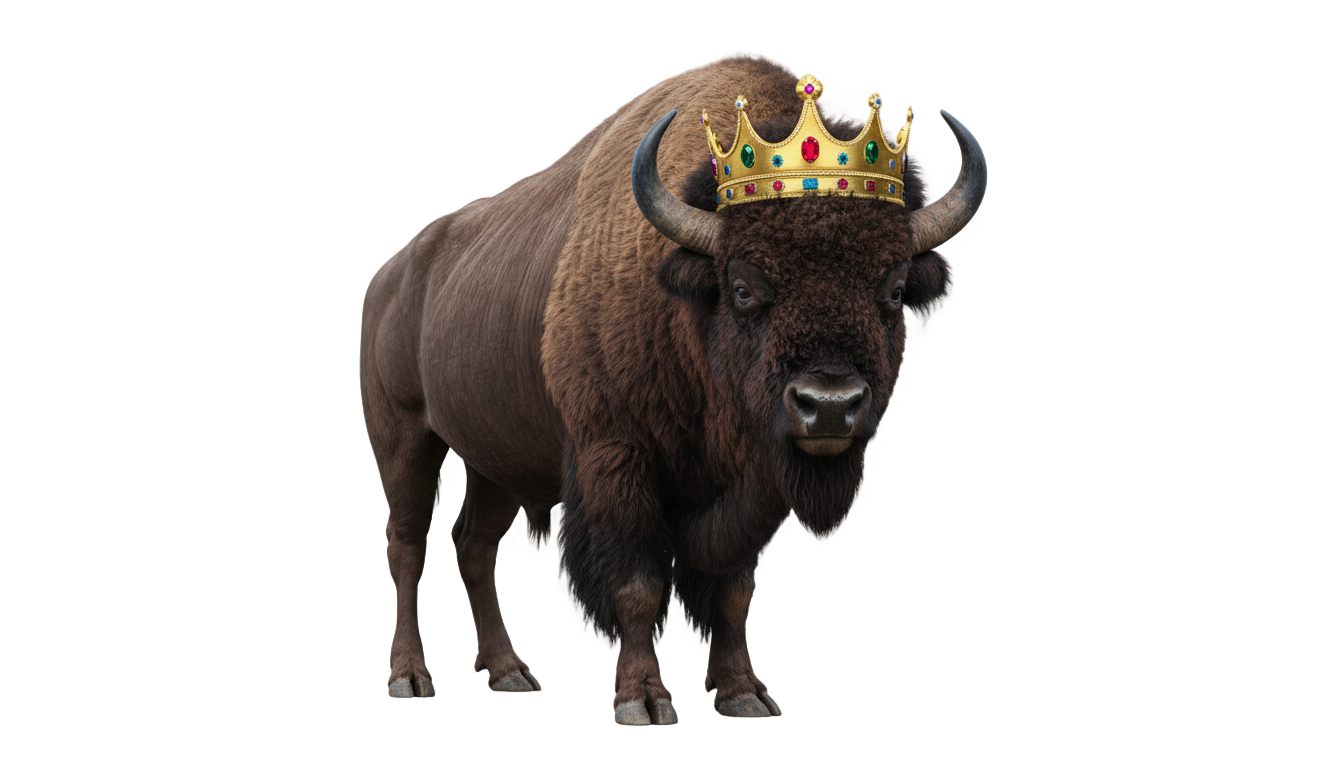 buffalo king slot png PNG transparent background