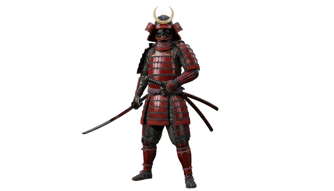 samurai art png PNG transparent background