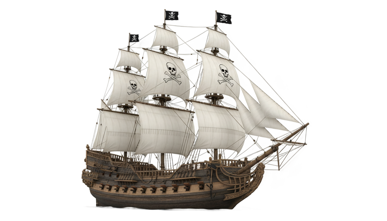 pirate ship vector png PNG transparent background