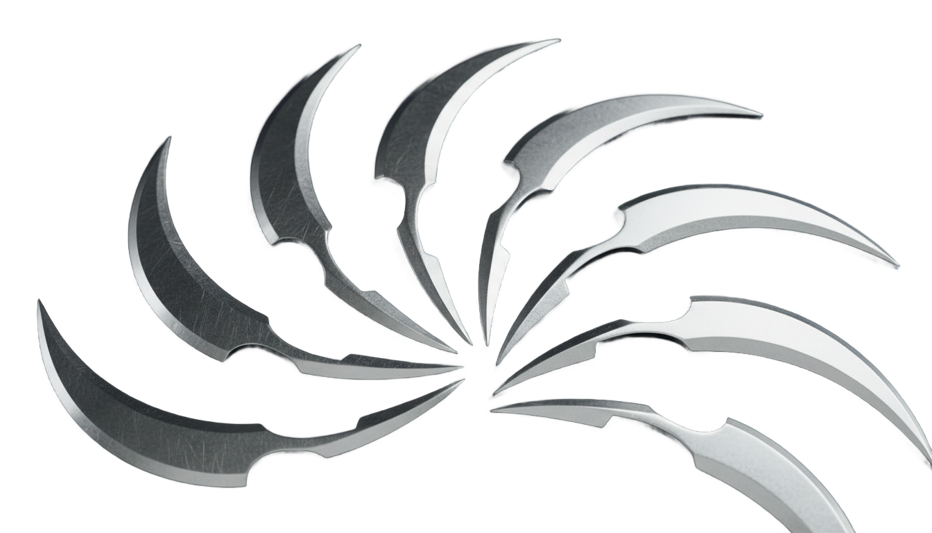 moon knight crescent darts png PNG transparent background
