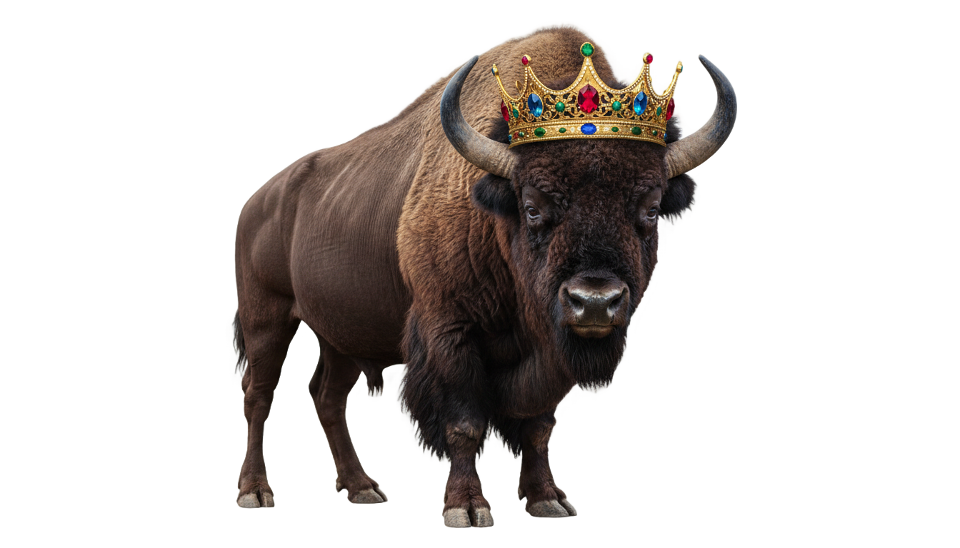 buffalo king slot png PNG transparent background