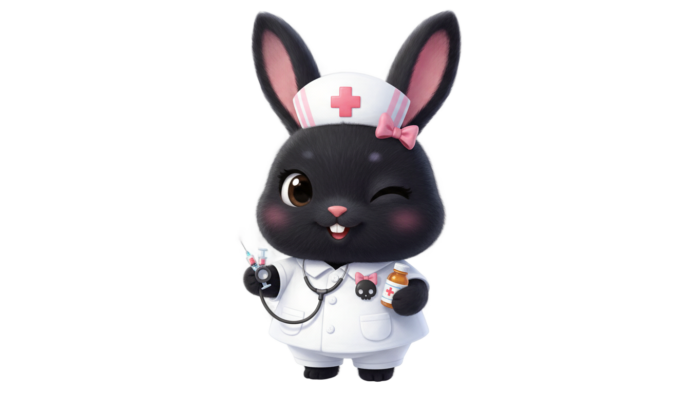 kuromi nurse png PNG transparent background