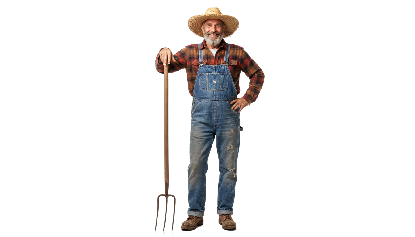 real farmer png PNG transparent background